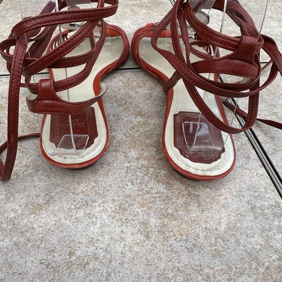 CHRISTIAN DIOR DESIGNER SHOES FOR WOMEN DIOR ALLEGRIA SANDAL FLAMENCO - Picture 8 of 16